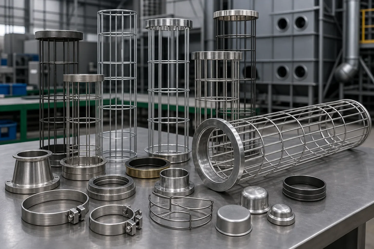 Filterstützkörbe Venturis und Metallkomponenten