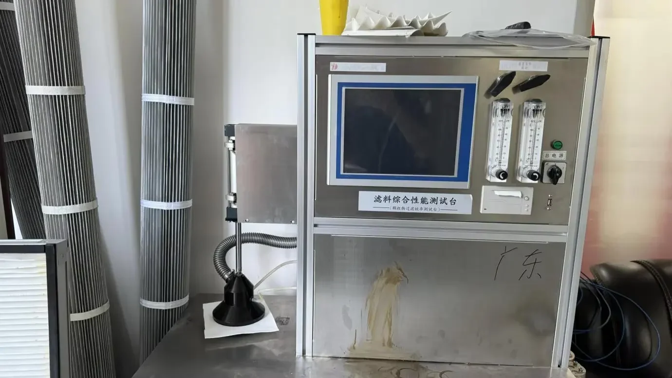 Filter material performance test equipment at Guanlin