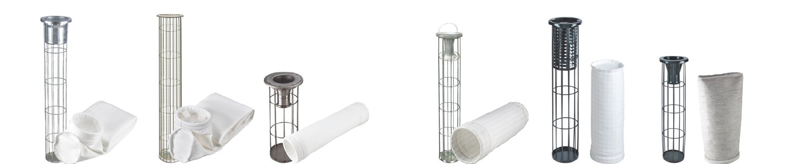 Mangas filtrantes e gaiolas em trecho visual do catálogo de referência